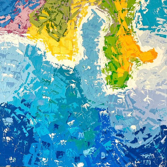 Into the Waves( 76 x 76)